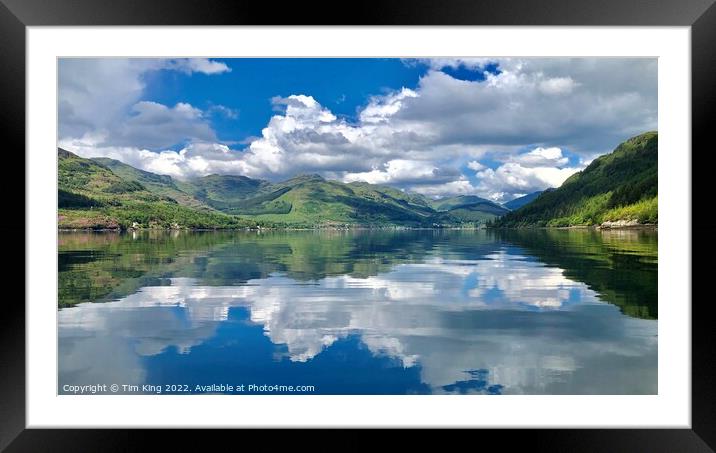 Calm on Loch Goil Framed Mounted Print by Tim King