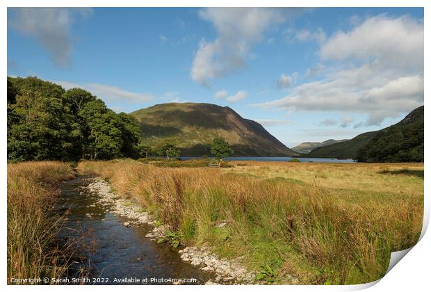 Crummock Water Print by Sarah Smith