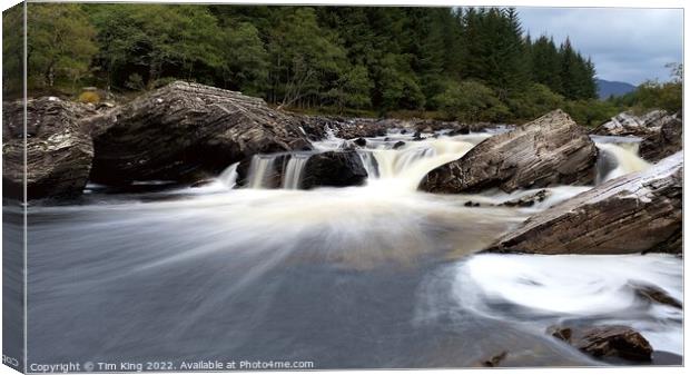 The Witches Pool, River Orchy Canvas Print by Tim King