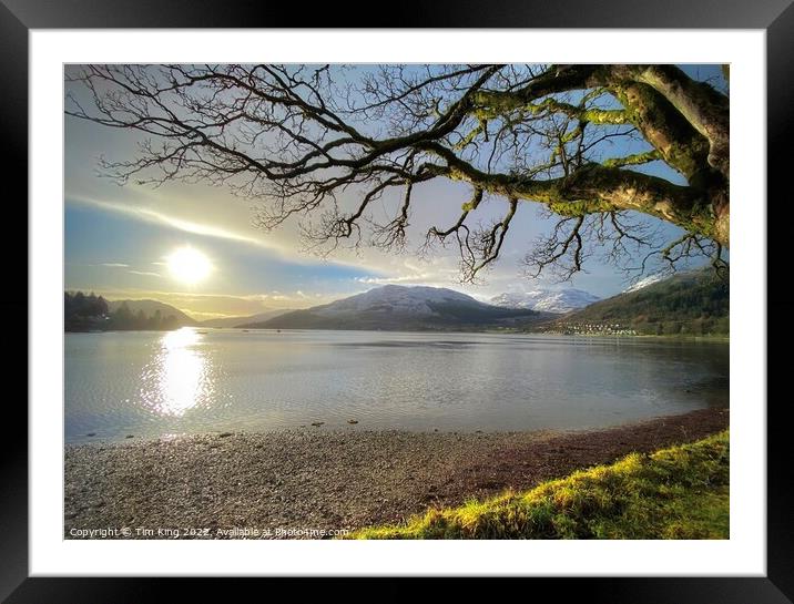 Evening Sun Lochgoilhead Framed Mounted Print by Tim King