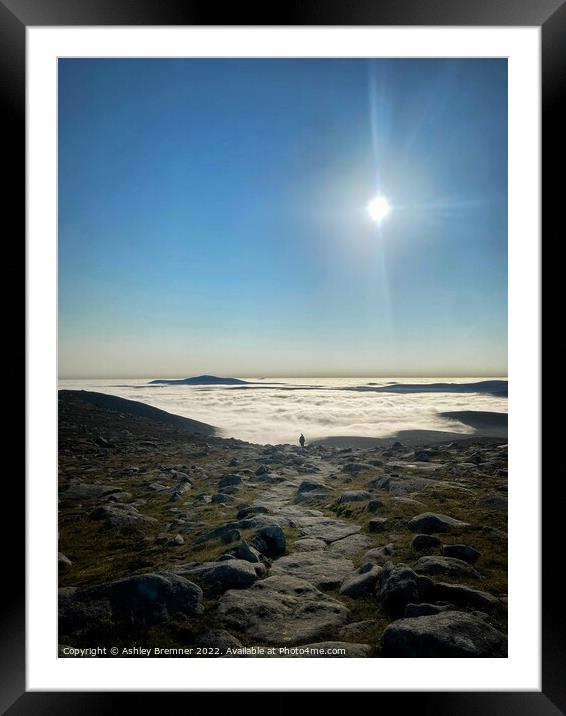 Above The Clouds Framed Mounted Print by Ashley Bremner