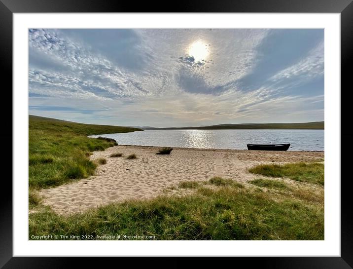 Loch Achnamoine, Helmsdale Framed Mounted Print by Tim King