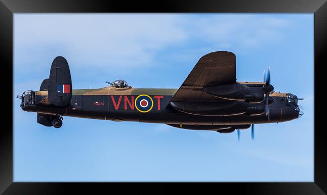 Closeup of the Lancaster bomber Framed Print by Jason Wells