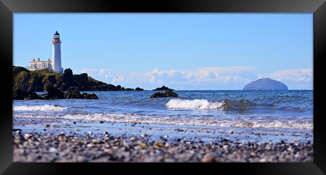  Ayrshire coastal scene at Turnberry, South Ayrshi Framed Print by Allan Durward Photography