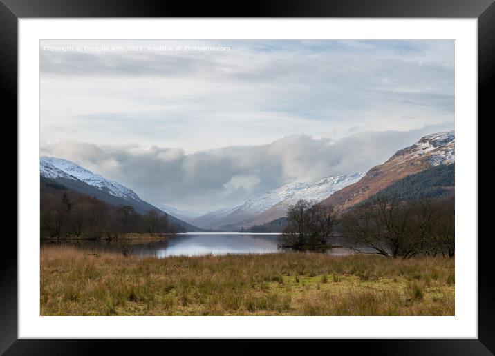 Winter approaches Loch Voil Framed Mounted Print by Douglas Kerr