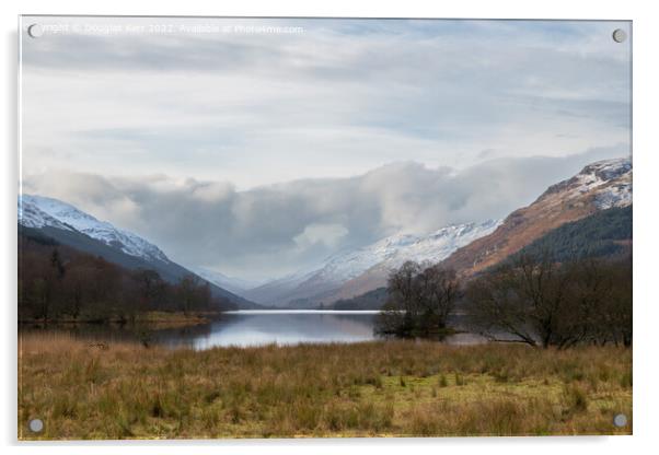 Winter approaches Loch Voil Acrylic by Douglas Kerr