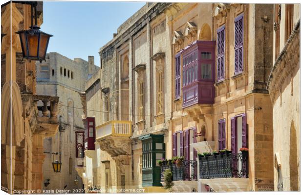 Mdina , The Silent City, Republic of Malta Canvas Print by Kasia Design