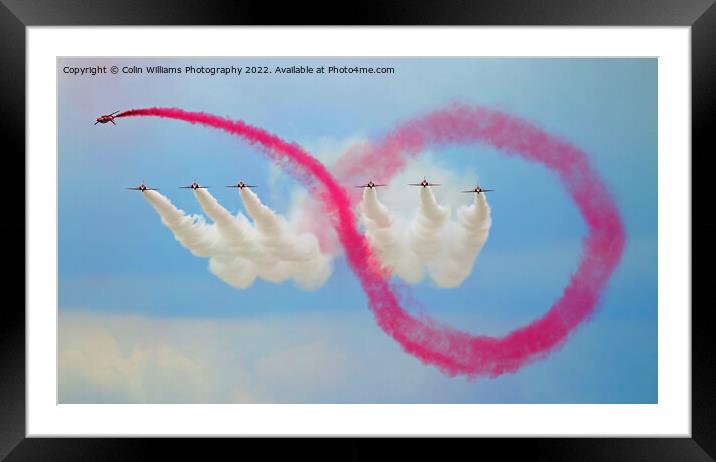 The Red Arrows At Flying Legends 2 Framed Mounted Print by Colin Williams Photography