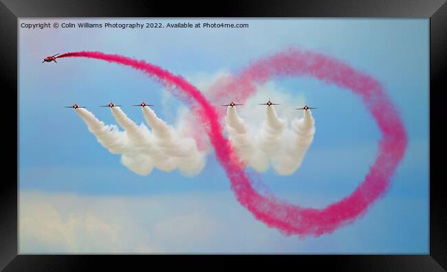 The Red Arrows At Flying Legends 2 Framed Print by Colin Williams Photography