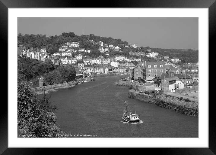 Looe Harbour Framed Mounted Print by Chris Rose