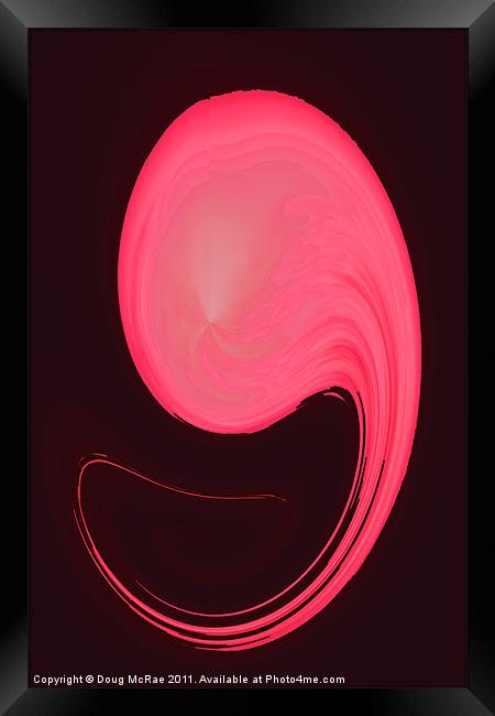 Pink Abstack Framed Print by Doug McRae