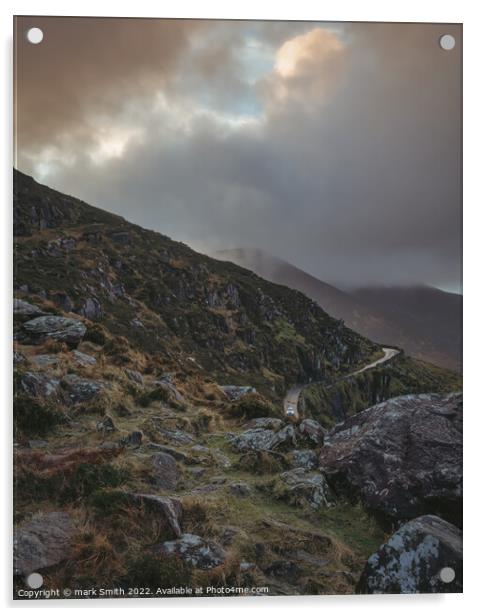 Conor Pass, County Kerry Acrylic by mark Smith