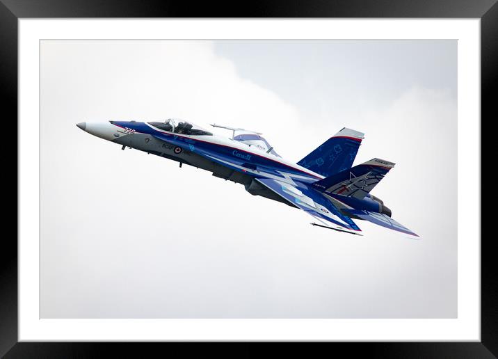 Canadian F-18 Demo Team Framed Mounted Print by J Biggadike