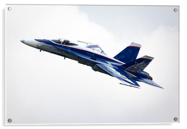Canadian F-18 Demo Team Acrylic by J Biggadike