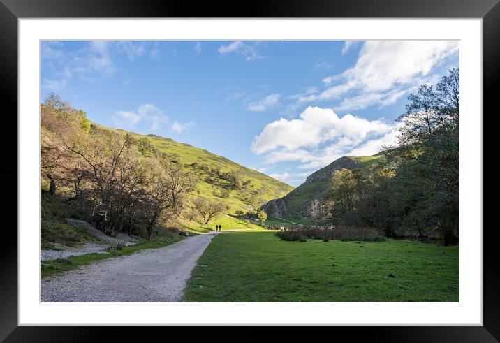 Pathway alongside the River Dove Framed Mounted Print by Jason Wells