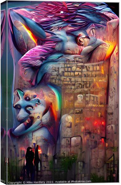 Berlin Wall Canvas Print by Mike Hardisty