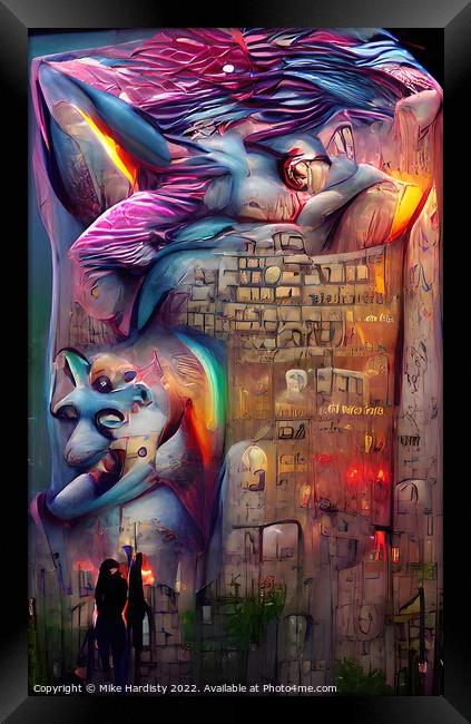 Berlin Wall Framed Print by Mike Hardisty