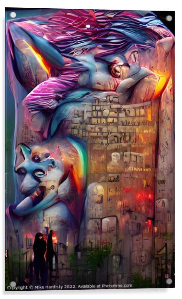 Berlin Wall Acrylic by Mike Hardisty