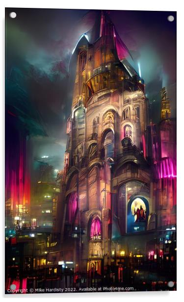 Kaiser Wilhelm Memorial Church Berlin Acrylic by Mike Hardisty