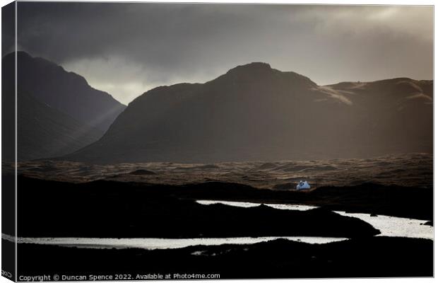 The Lonely House, Isle of Skye. Canvas Print by Duncan Spence
