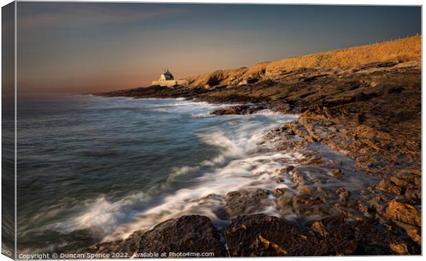 The Bathing House, Northumberland. Canvas Print by Duncan Spence