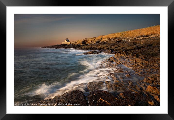The Bathing House, Northumberland. Framed Mounted Print by Duncan Spence