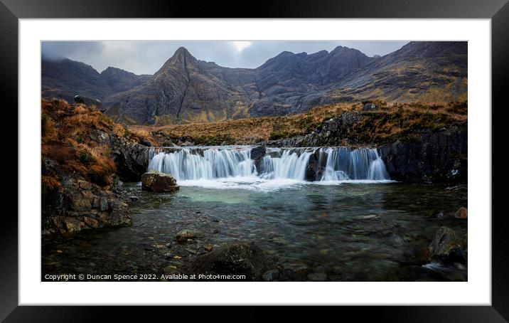 The Fairy Pools, Isle of Skye. Framed Mounted Print by Duncan Spence
