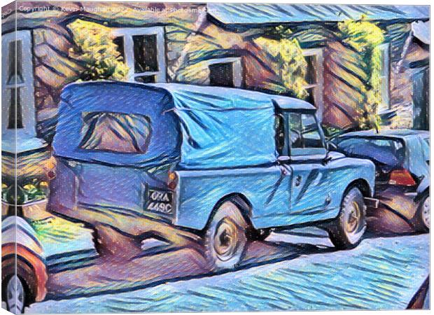 Land Rover (Art Deco Style) Canvas Print by Kevin Maughan