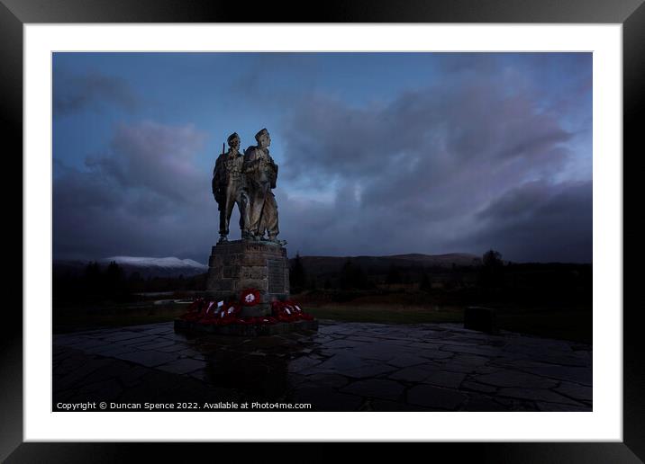 The Commando Memorial Framed Mounted Print by Duncan Spence