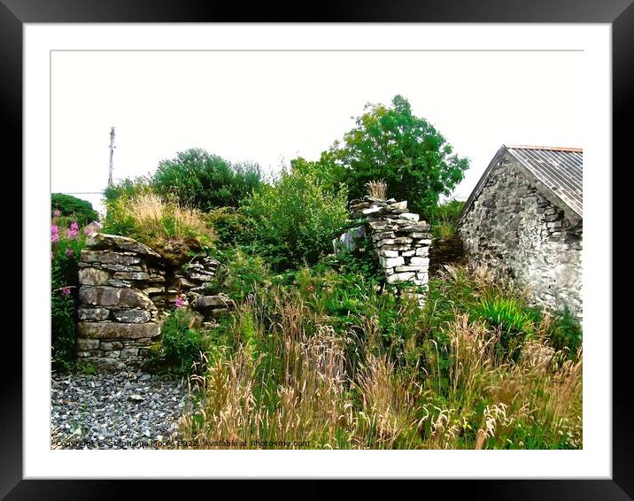 Ruined house Framed Mounted Print by Stephanie Moore