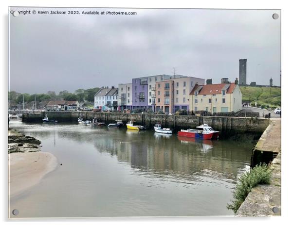 East Sands Harbour, St Andrews Acrylic by Kevin Jackson