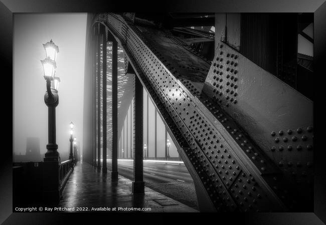 Fog on the Tyne Bridge Framed Print by Ray Pritchard