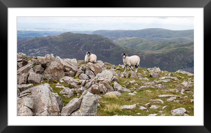 St Sunday Crag, Lake District Framed Mounted Print by Kay Roxby