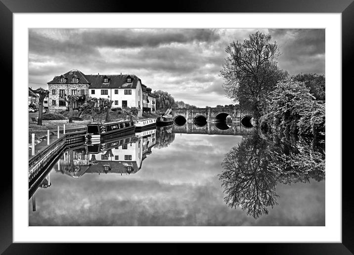 River Avon at Tewkesbury   Framed Mounted Print by Darren Galpin