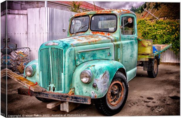Old Morris Commercial pickup truck Canvas Print by Kevin Hellon