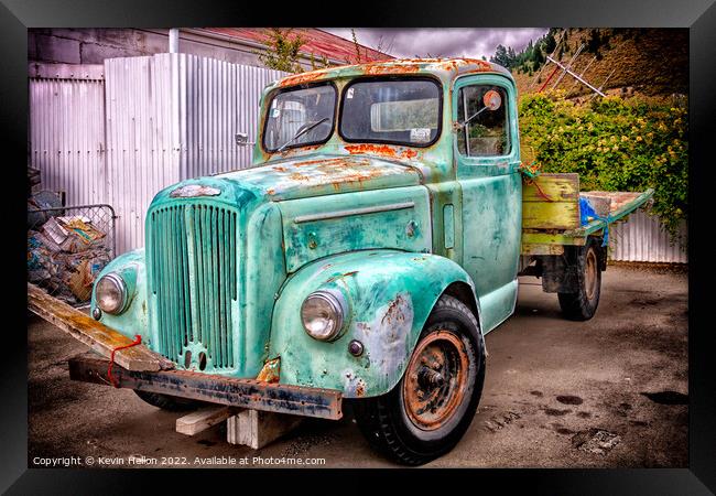 Old Morris Commercial pickup truck Framed Print by Kevin Hellon