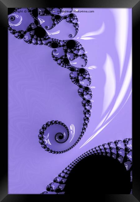 Purple Lace Framed Print by Vickie Fiveash
