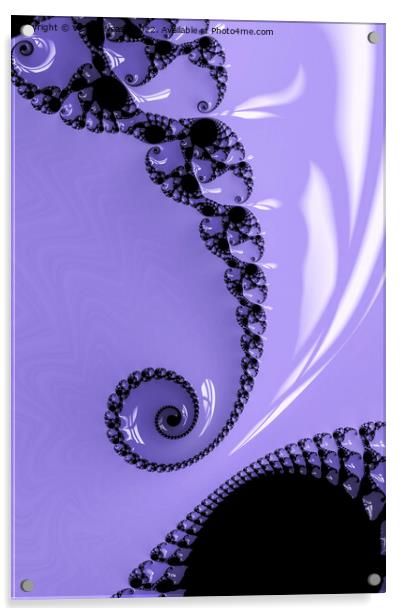 Purple Lace Acrylic by Vickie Fiveash