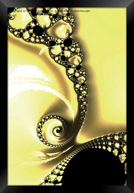 Yellow Lace Framed Print by Vickie Fiveash