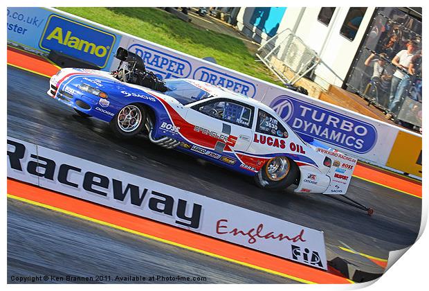 Pro Modified Drag Car Print by Oxon Images