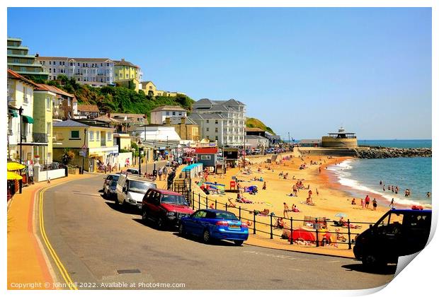 Ventnor seafront, Isle of Wight. Print by john hill