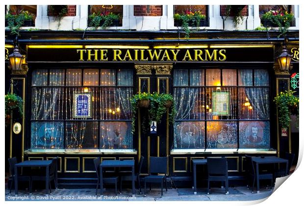 Railway Arms Pub Print by David Pyatt