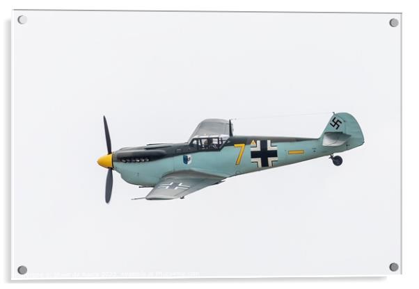 Messerschmitt Bf 109 Acrylic by Steve de Roeck