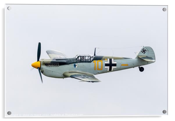 Messerschmitt Bf 109 Acrylic by Steve de Roeck