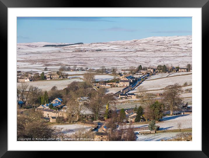Snowy Eggleston from Folly Top Framed Mounted Print by Richard Laidler