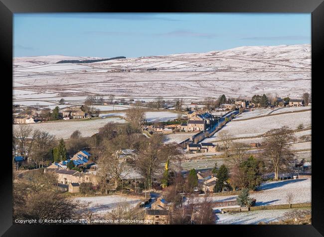 Snowy Eggleston from Folly Top Framed Print by Richard Laidler
