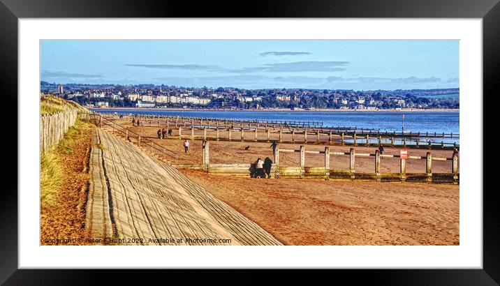 Dawlish Warren To Exmouth Framed Mounted Print by Peter F Hunt