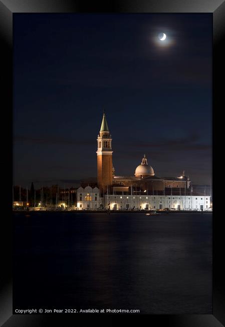 San Giorgio Venice Framed Print by Jon Pear