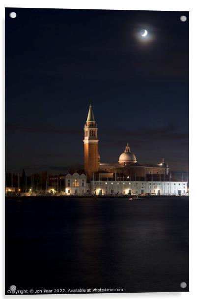 San Giorgio Venice Acrylic by Jon Pear