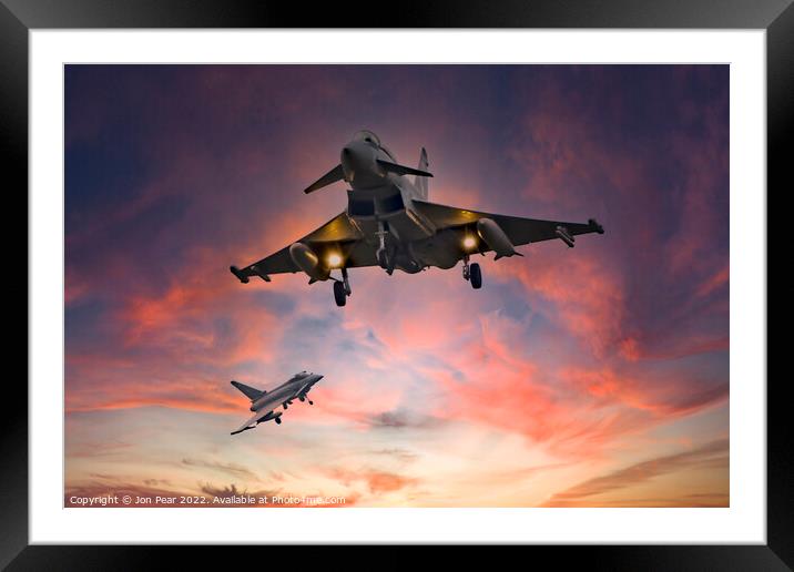 Late Evening Return Framed Mounted Print by Jon Pear
